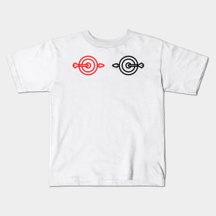 red black target design Kids T-Shirt